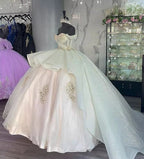 Luxury Quinceanera Dress Applique Corset Ball Gown Prom Sweet 16 Dress