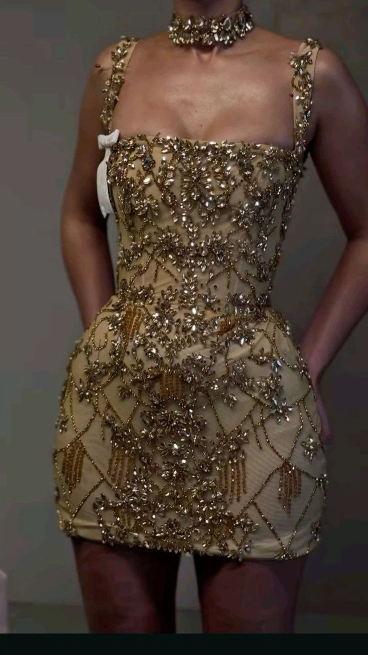 Luxury Sheath Square Neck Gold Short Formal Grade Homecoming Dress Gold Cocktail Dress