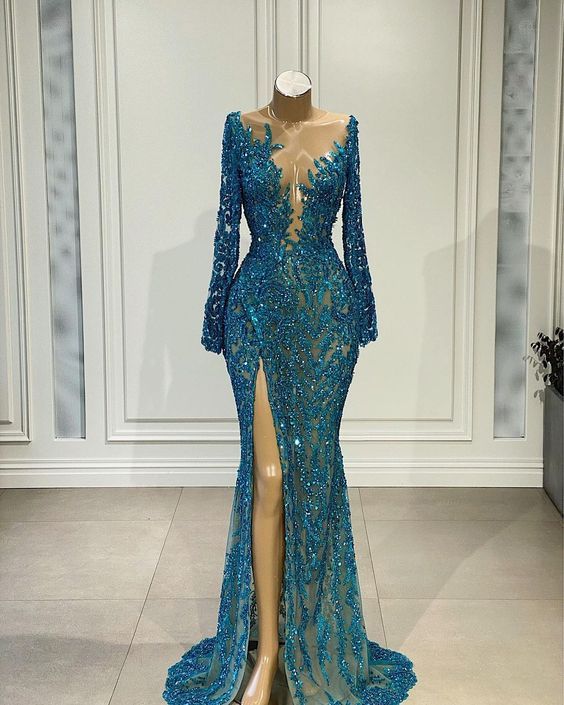 Memaid Long Prom Dress Sexy Evening Gown Main image