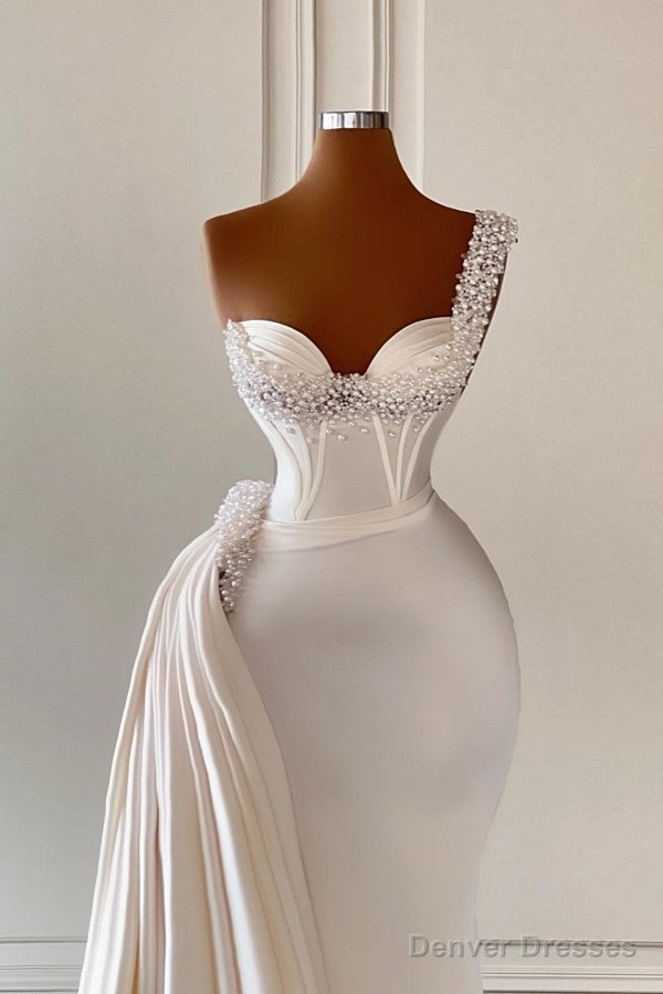 Mermaid Asymmetrical Sweetheart Beaded Floor-length Sleeveless With Side Train Prom Dress Secondary image