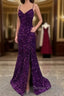 Mermaid Dark Purple Sequin Dress