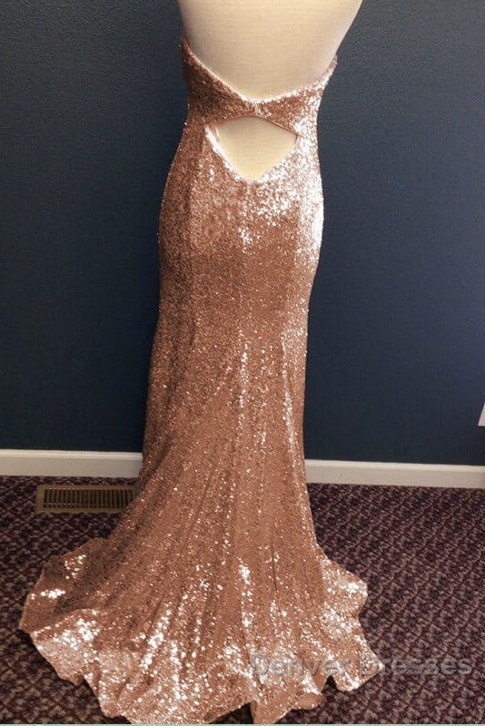 Mermaid Halter Rose Gold Prom Dress Secondary image