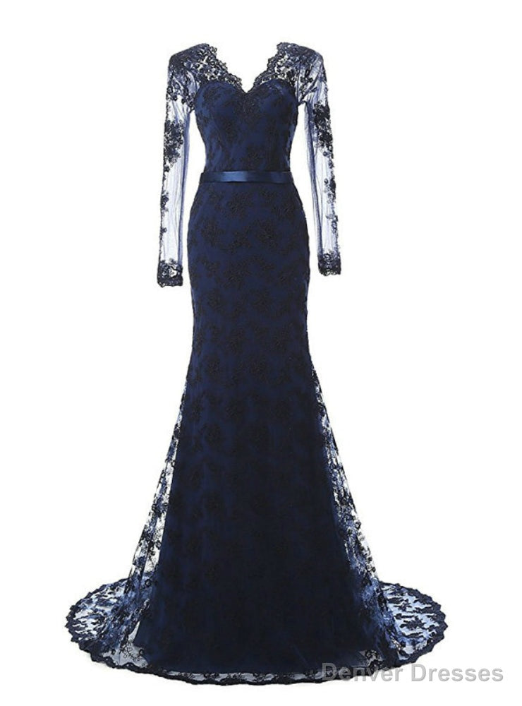 Mermaid Lace Long Sleeve Cheap Mother Of The Bride Dresses Main image