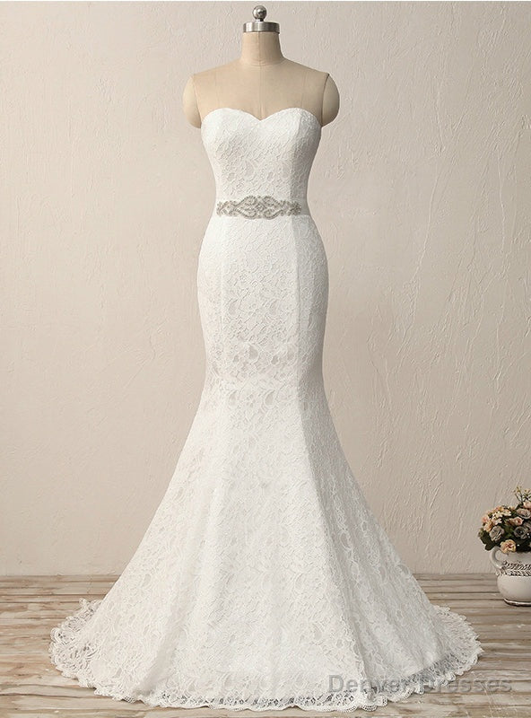 Mermaid Lace Sweetheart Lace Wedding Dress Main image