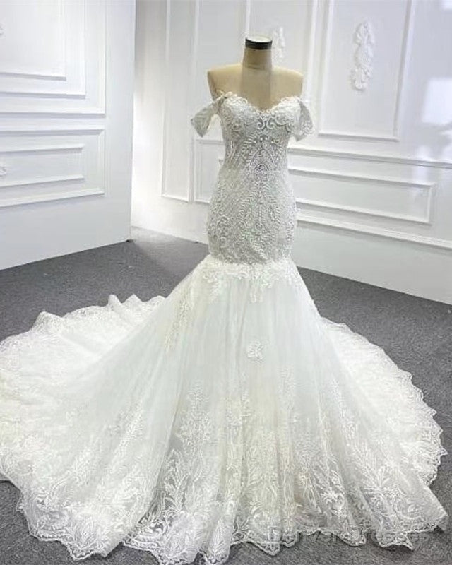 Mermaid Lace Wedding Off The Shoulder Bridal Gowns Secondary image