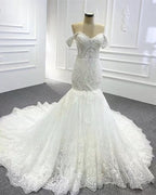 Mermaid Lace Wedding Off The Shoulder Bridal Gowns