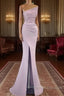 Mermaid Lilac Split Strapless Dress