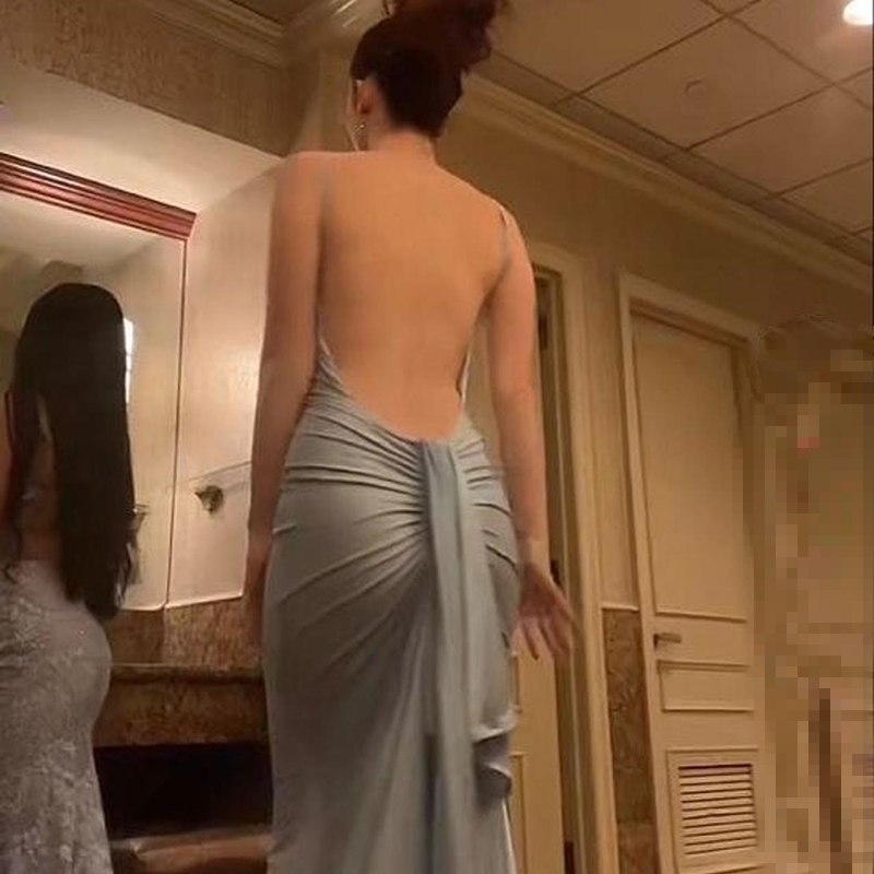 Mermaid Long Prom Dress New Arrival Sexy Backless Evening Dress