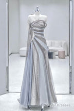 Mermaid Long Prom Dress Tulle Evening Dress