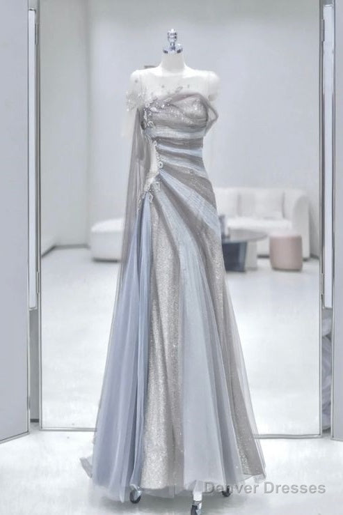 Mermaid Long Prom Dress Tulle Evening Dress