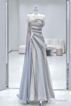 Mermaid Long Prom Dress Tulle Evening Dress