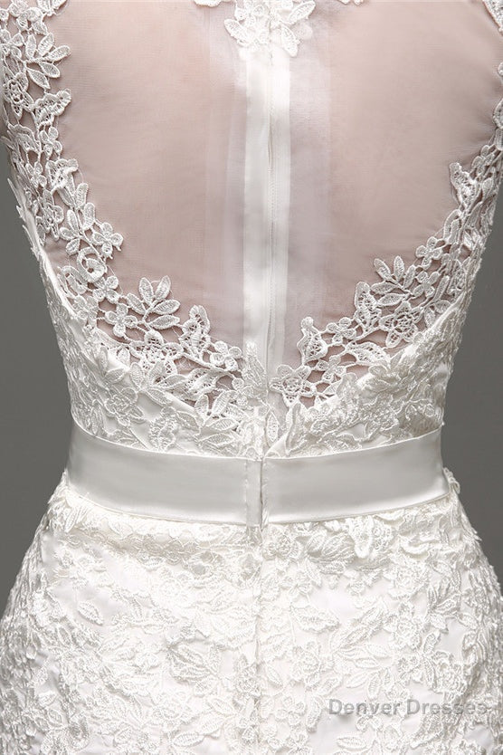 Mermaid Long Sleeves Long Wedding Dresses