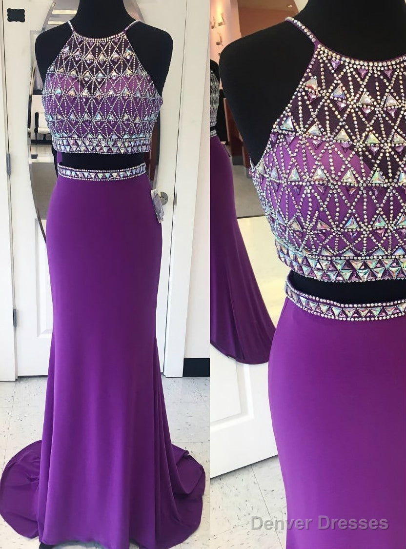 Mermaid Prom Dress Purple Prom Dress Long Prom Dress, Sexy Main image