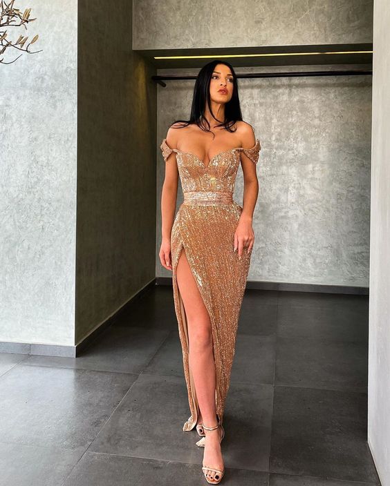 Mermaid Prom Dress Sequin Evening Gown Main image