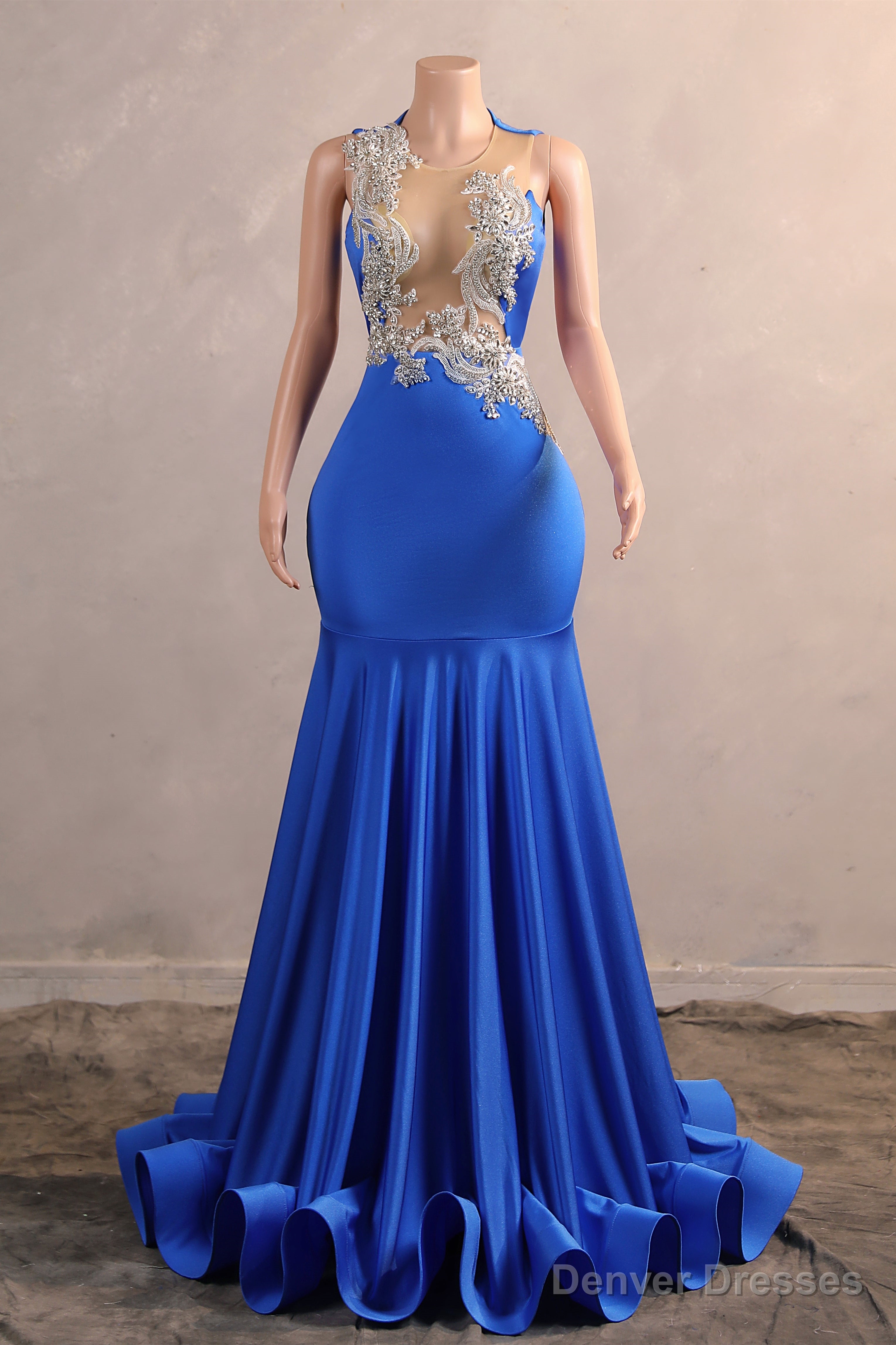 Mermaid Prom Dresses Sleeveless Sexy Evening Dresses Party Charming Long Dress Main image