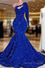 Mermaid Sequin One Shoulder Prom Dress