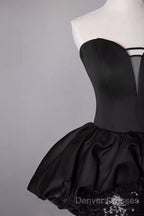 Mermaid Sweetheart Long Black Sequin Prom Dress