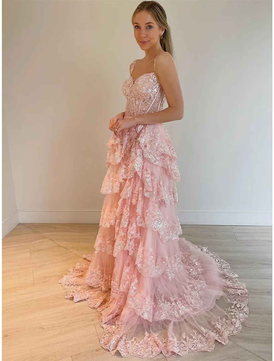 Mermaid / Trumpet Prom Dress Corsets Dress Formal Court Train Sleeveless Off Shoulder Tulle With Sequin Slit