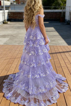 Mermaid / Trumpet Prom Dress Corsets Dress Formal Court Train Sleeveless Off Shoulder Tulle With Sequin Slit