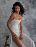 Mermaid Prom Dress Glittering Dress Wedding Party Floor Length Sleeveless Scoop Neck Evening Gown