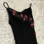 Modest Black Long Prom Dress With Flowers 22Th Birthday Outfits