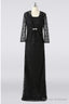 Modest Long Black Lace Mother Of The Bride