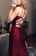 Modest Mermaid Burgundy Prom Dress 22Th Birthday Outfit