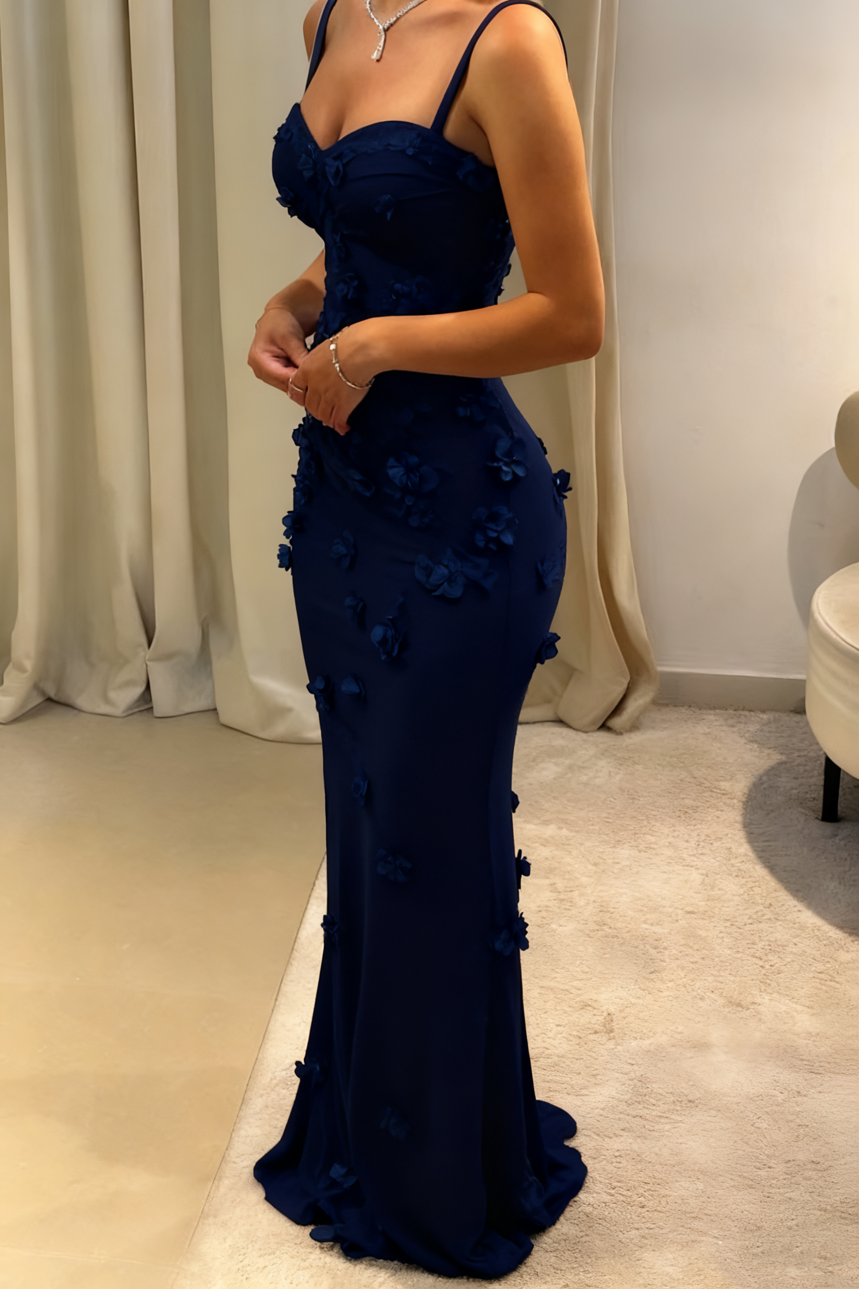 Modest Mermaid Spaghetti Straps Light Sky Blue Long Prom Dress Party Dress 21St Birthday Outfits Graduation Dress