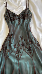 Modest Sheath Spaghetti Straps Chiffon Prom Dress Evening Dress With Beads
