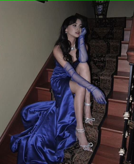Modest Sweetheart Satin Slit Prom Dresses 21th Birthday Outfits Main image
