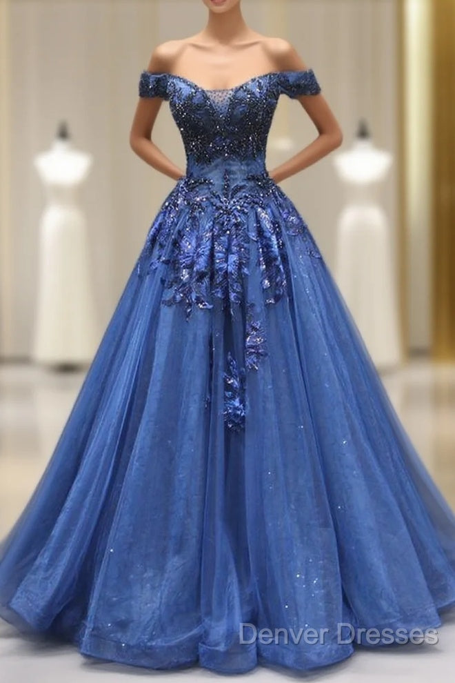 Navy Blue Formal Dress Prom Dress, Main image