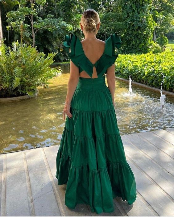 New Arrive Green Prom Dress Evening Gown Long Prom Dress Secondary image