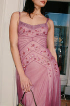 NiceVestidos--Pink Beaded Mid-Length Homecoming Dress Prom Dress