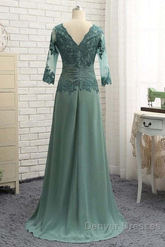 Noble A-Shaped Princess Chiffon Sticker Spoon 3/4 Sleeve Mother Of The Bride Dress Secondary image