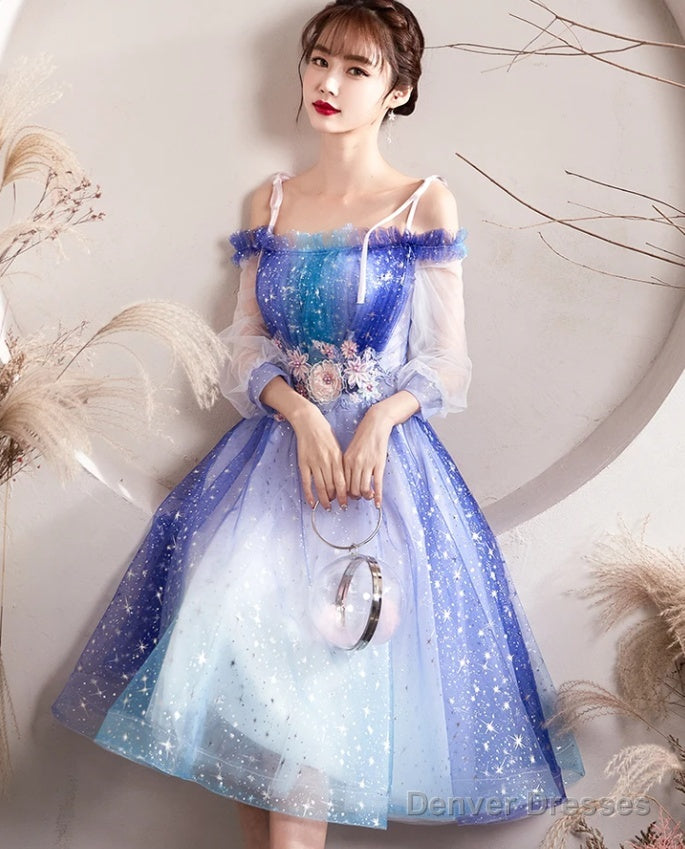 Off Shoulder Tulle Homecoming Dress Main image