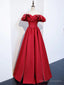 Off the Shoulder Burgundy Long Prom Dresses, Off Shoulder Wine Red Long Formal Evening Dresses