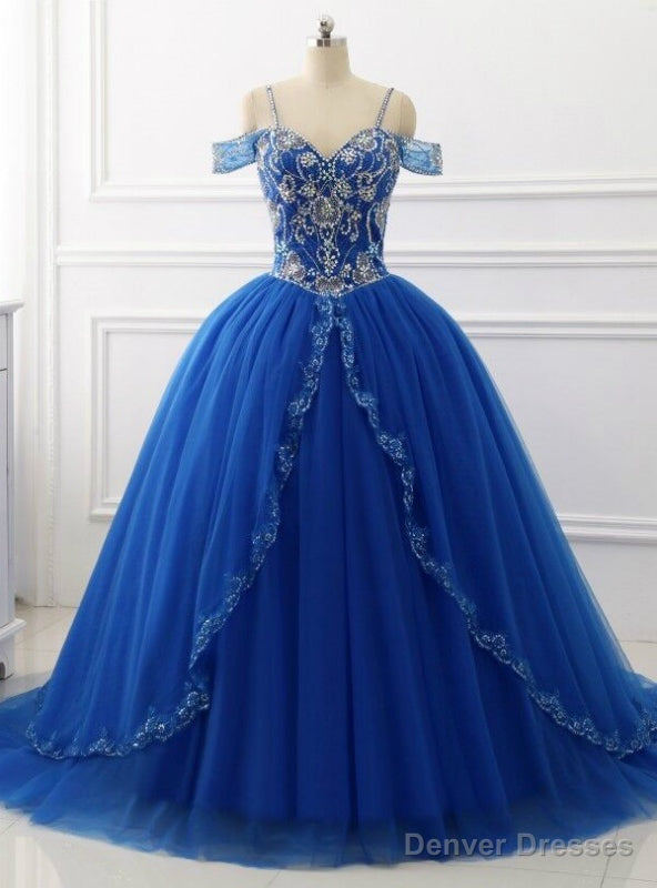 Off The Shoulder Crystal Beads Sequins Tiered Skirt For 16 Years Old Girls Quinceanera Dresses Main image