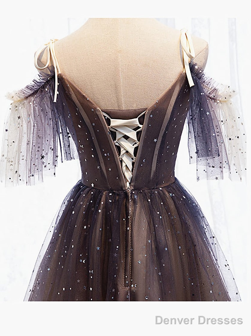 Off the Shoulder Deep Purple Short Prom Dresses, Off Shoulder Short Purple Formal Homecoming Dresses