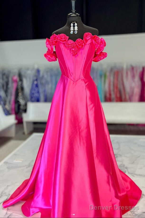 Off the Shoulder Long Prom Dress with Rose Neck/Straps Secondary image