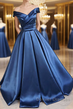 Off the Shoulder Long Prom Dress, Off Shoulder Formal Evening Dress