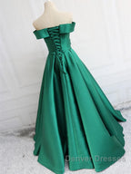 Off the Shoulder Long Prom Dress, Off Shoulder Formal Evening Dress