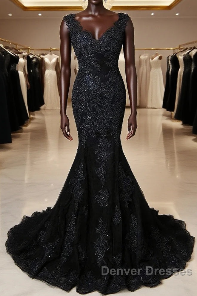 Off-The-Shoulder Long Wedding Dress With Applique Main image