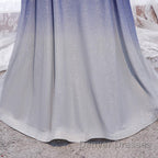 Off the Shoulder Purple Ombre Long Prom Dress, Off the Shoulder Purple Formal Evening Dress with Corset Back