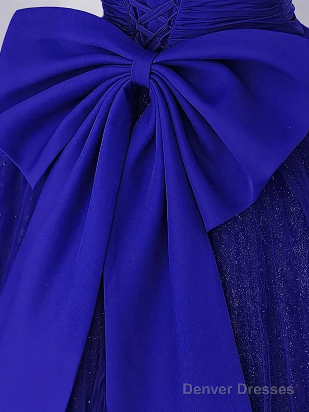 Off The Shoulder Royal Blue Long Prom Dresses, Royal Blue Long Formal Evening Dresses Secondary image