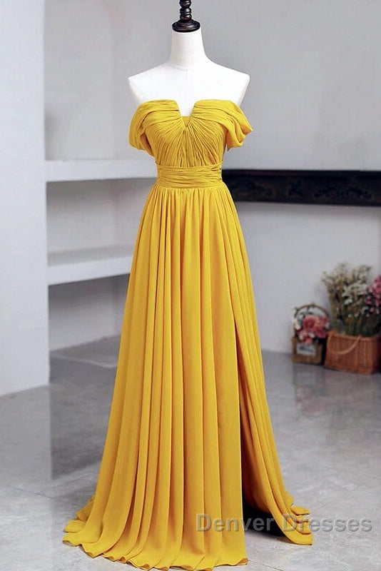 Off The Shoulder Split Chiffon Long Dress Secondary image