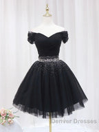 Off The Shoulder Tulle Red Short Prom Dress Lace Up