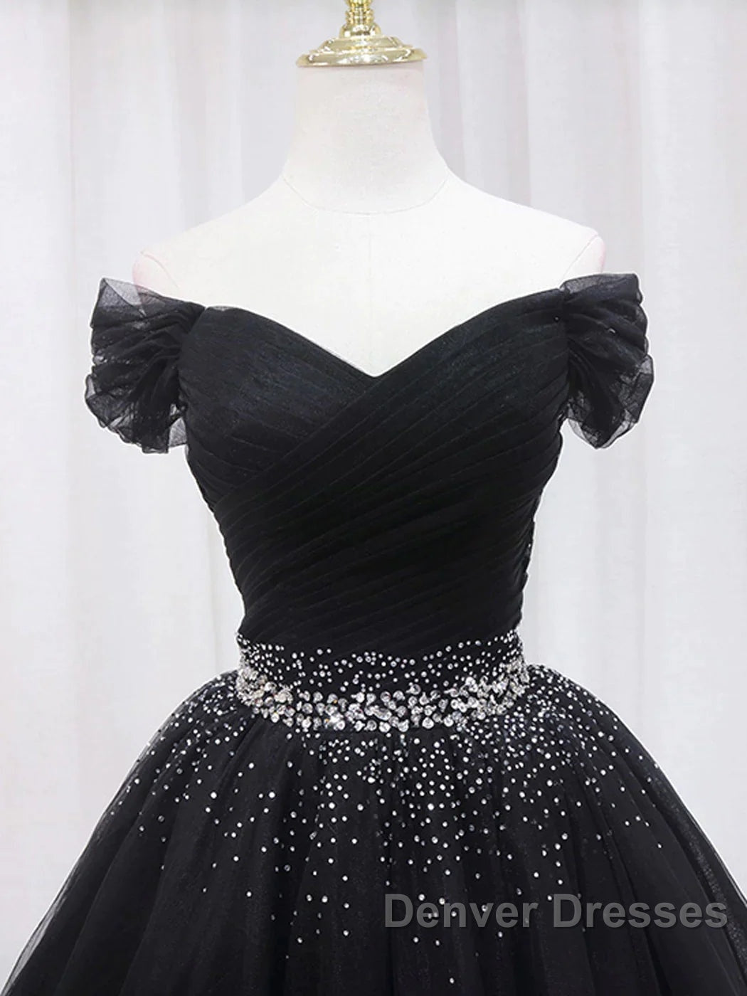 Off The Shoulder Tulle Red Short Prom Dress Lace Up