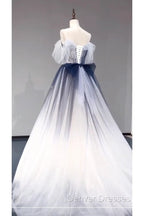 Ombre Prom Dress Long Evening Dress