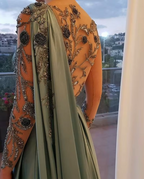 One Shoulder Beading Evening Dress Prom Party Dress