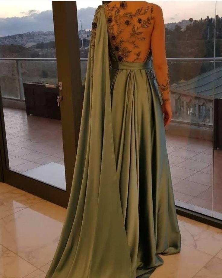 One Shoulder Beading Evening Dress Prom Party Dress